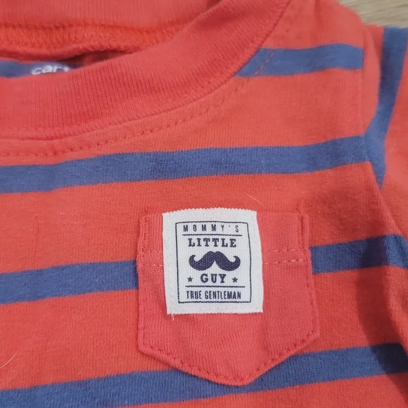 Newborn Mustache short onesies - Picture 2 of 3